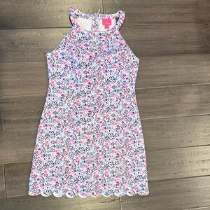Lilly Pulitzer Floral Kids Dress - Pink and Blue